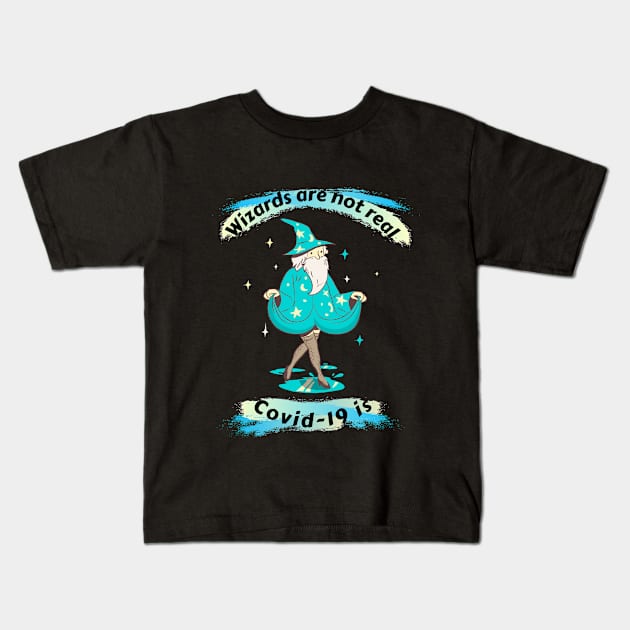 Covid-19 Wizards Kids T-Shirt by RP Store